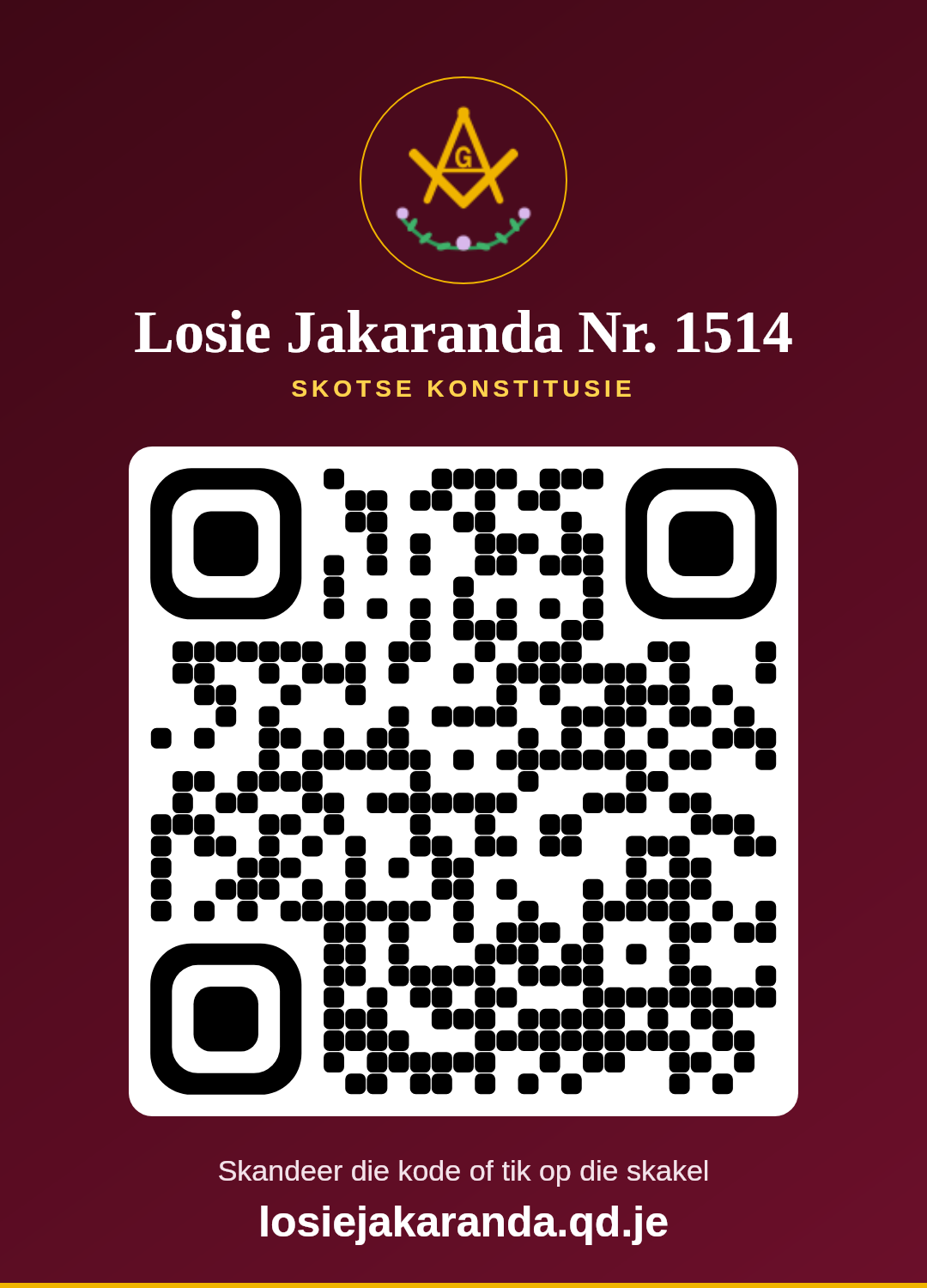 Losie Jakaranda QR-kode